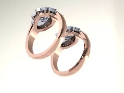 Design rings 3D print model