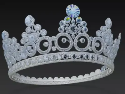 Queen Luxury Crown 3D model