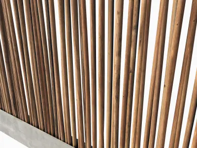 Screen branch thin decor n6 3D model