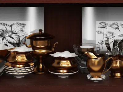 Set-195 Kitchen 2 3D model