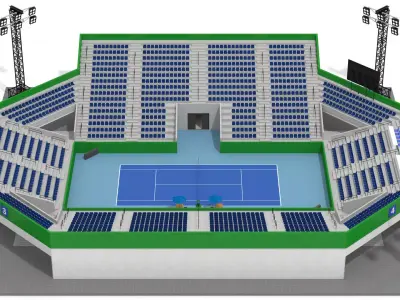 Tennis Stadium 3D model