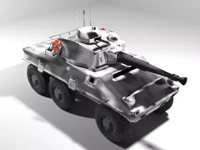 Armoured Car - Cascavel 3D model