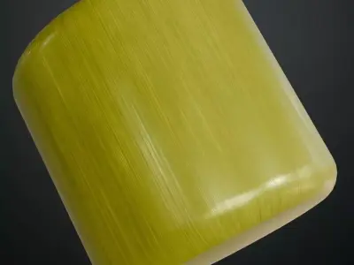 Yellow-Green Burnished Metal PBR Seamless Texture