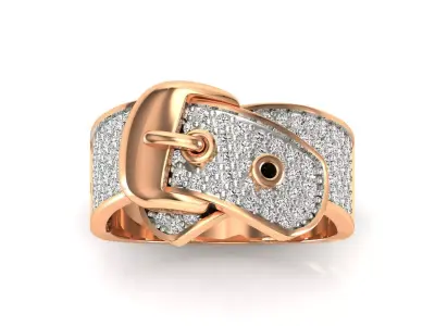 Ring-9640 engagement ring gold 3D print model