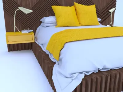 STM-D BED model BBB Low-poly 3D model