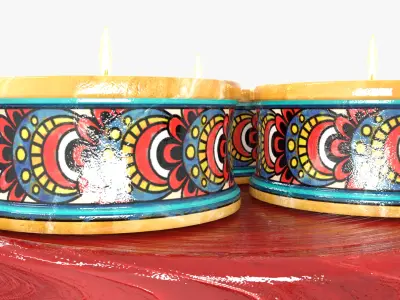 Candle Holder Plate  Low-poly 3D model