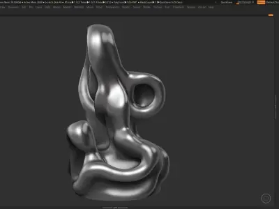 Modern Abstract Decorative sculpture 3d print model 39 3D print model