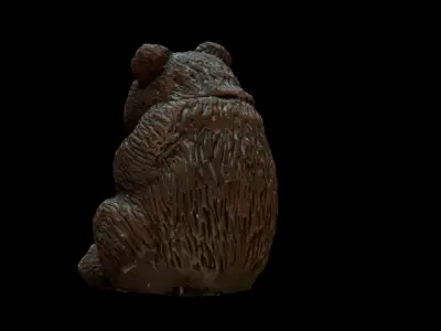 Bear decoration Free low-poly 3D model