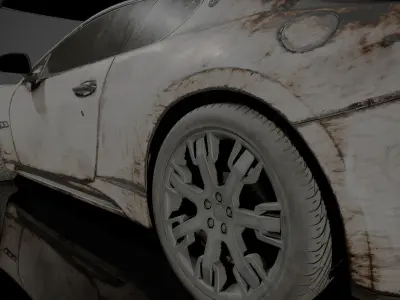 Maserati GT Low-poly 3D model