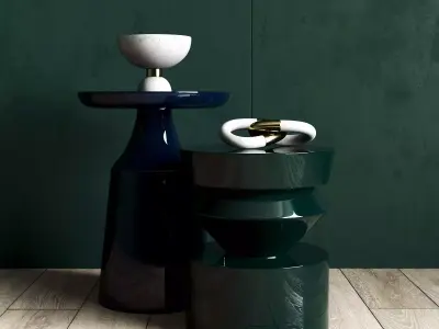 Side tables by Arteriors home 3D model