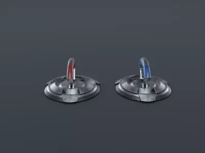 3D Vacuum Magnetic Suction Device Model Low-poly 3D model