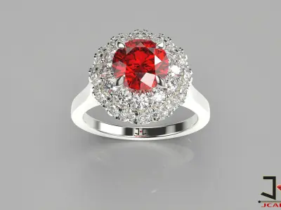 0226 - Solitaire Wedding Ring for Women - JCADHub 3D print model