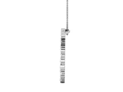 Solitaire Women Pendant 3DM STL OBJ FBX Render Details 3D print model shop