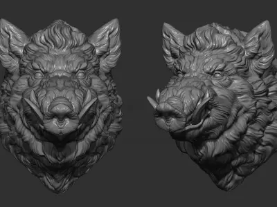 Boar hog 3D print model