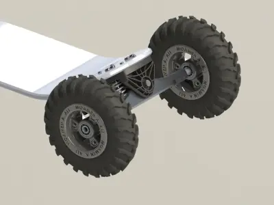 MOUNTAIN SKATE BOARD 3D model