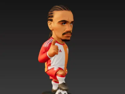 Leroy Sane Chibi Style 3D Model 3D print model