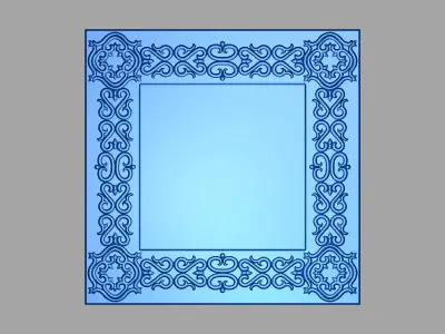 Square Frame 3D print model