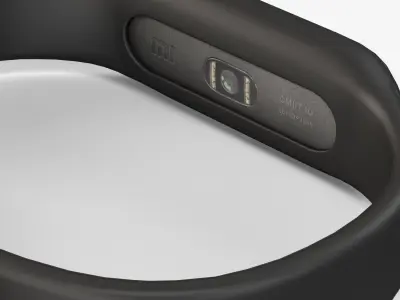 Xiaomi Mi Band Pulse 1S fitness activity tracker Low-poly 3D model