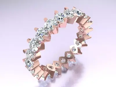 Diamond Ring  - N3806 Free 3D print model