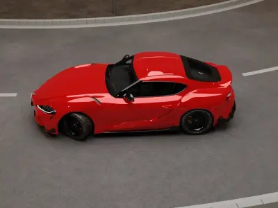 Supra sport car  3D model