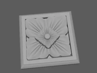 rosette flower 3D model shop
