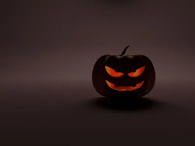 Jack-o-lantern halloween pumpkin 3D model