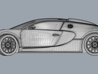 Bugatti car 3D model purchase