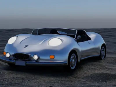 Concept of Flying car 3D model