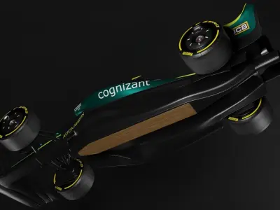 F1 2022 Aston Martin Livery Low-poly 3D model