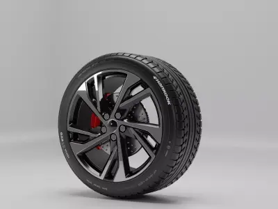 High quality Realistic tyre 3D model