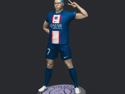  Kylian Mbappe 3D Printable 3 3D print model