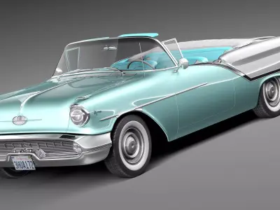 Oldsmobile 88 1957 Convertible 3D model
