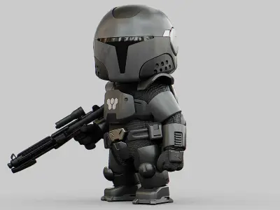 IMPERIAL TROOPER  Rigged for Unreal Engine - Unity - MIXAMO  3D model