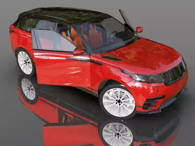 Range Rover Velar HSE 2018 3D model Sports Cars Low-poly 3D model