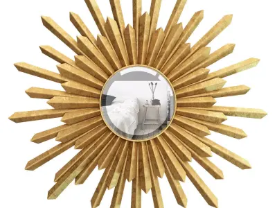 Bembury Sunburst Mirror FHK2332 3D model