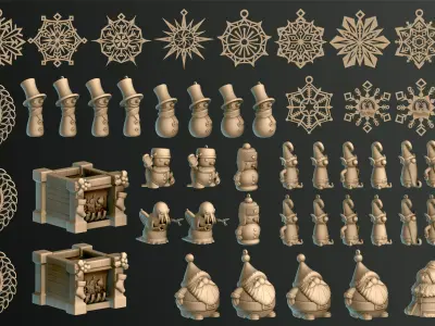 Christmas Pack 02 - Collection 3D print model