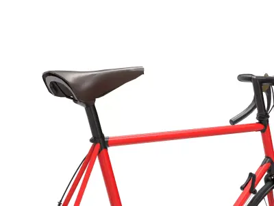 3D Model Road Bicycle - Low Poly Racing Bike 3D model