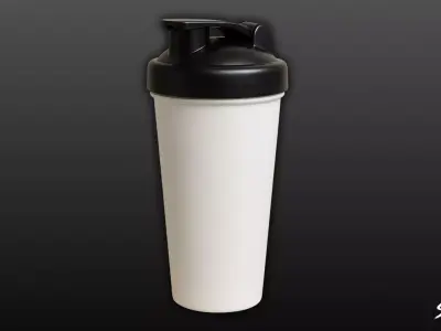 Shaker Bottle Low-poly 3D model