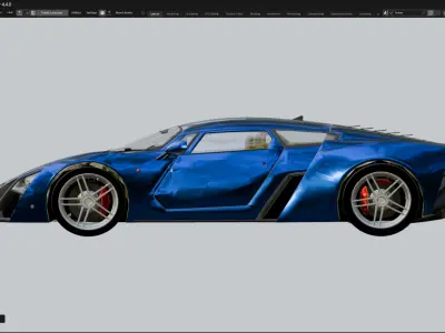 Car Marussia B2-28T 2010 3D model