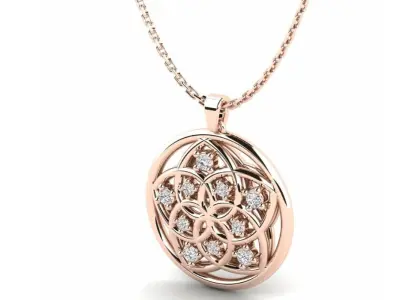 Pendant necklace 04 3D print model