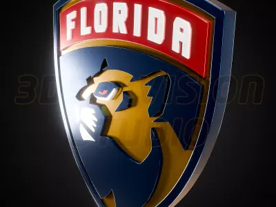 Florida Panthers logo - Cinematic - 3D print 3D model