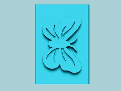 Stamp 64 - Butterfly - Fondant Decoration Maker Toy 3D print model