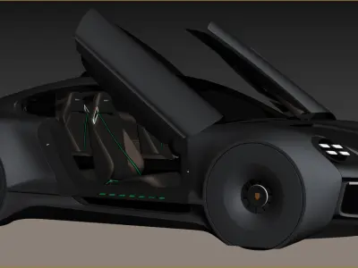 Porsche 911E concept by emrEHusmen 3D model