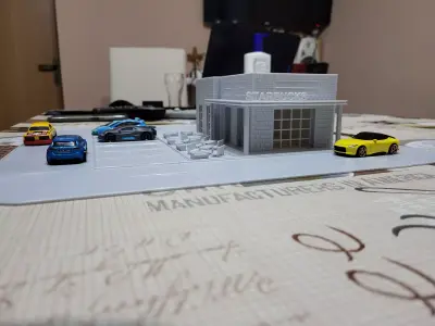 Starbucks diorama 3D print model