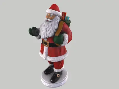 Santa Claus Low-poly 3D model