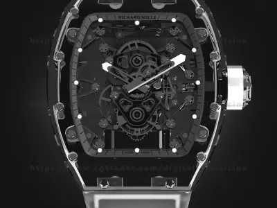 Richard Mille RM 56-02 Sapphire Watch 3D model