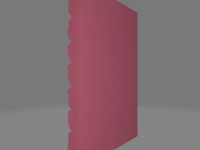 Pitted Rough Stone Wall Module 3D model