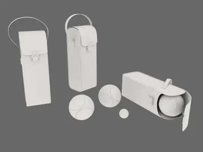 Boule de petanque OBUT  Set of Balls  French Sport  3D model