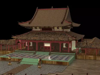 Chinese ancient house 3D model