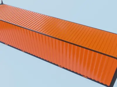 Container HC Low-poly 3D model